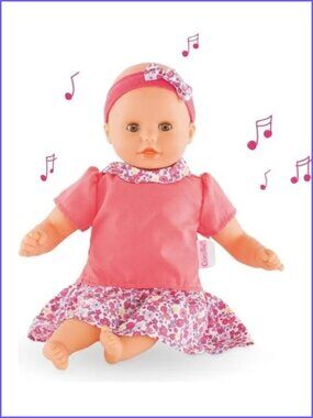 Corolle My First Baby Calin Melody Music Doll 12" New in Box For18 months +
